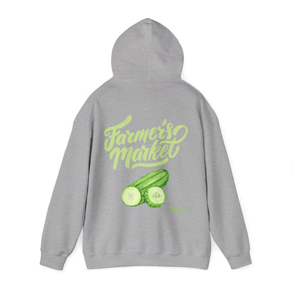 ✅ AU/NZ Farmer's Market Hoodie – Unisex Heavy Blend™ Sweatshirt with Pickle Design