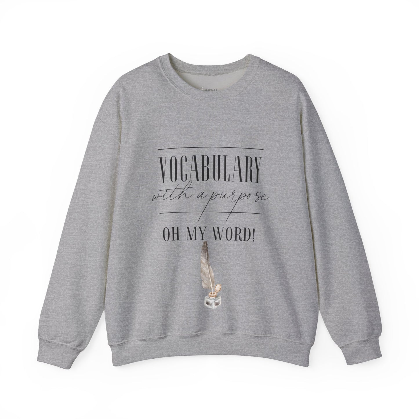 ✅ AU/NZ Inspirational Vocabulary Crewneck Sweatshirt - "Words with a Purpose" VOCABULARY!