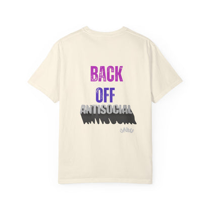 ✅ AU/NZ/Comfort Colours 1717, Unisex Garment-Dyed T-Shirt: "You Are Pushing My Patience" & "Back Off Antisocial" Graphic Tee