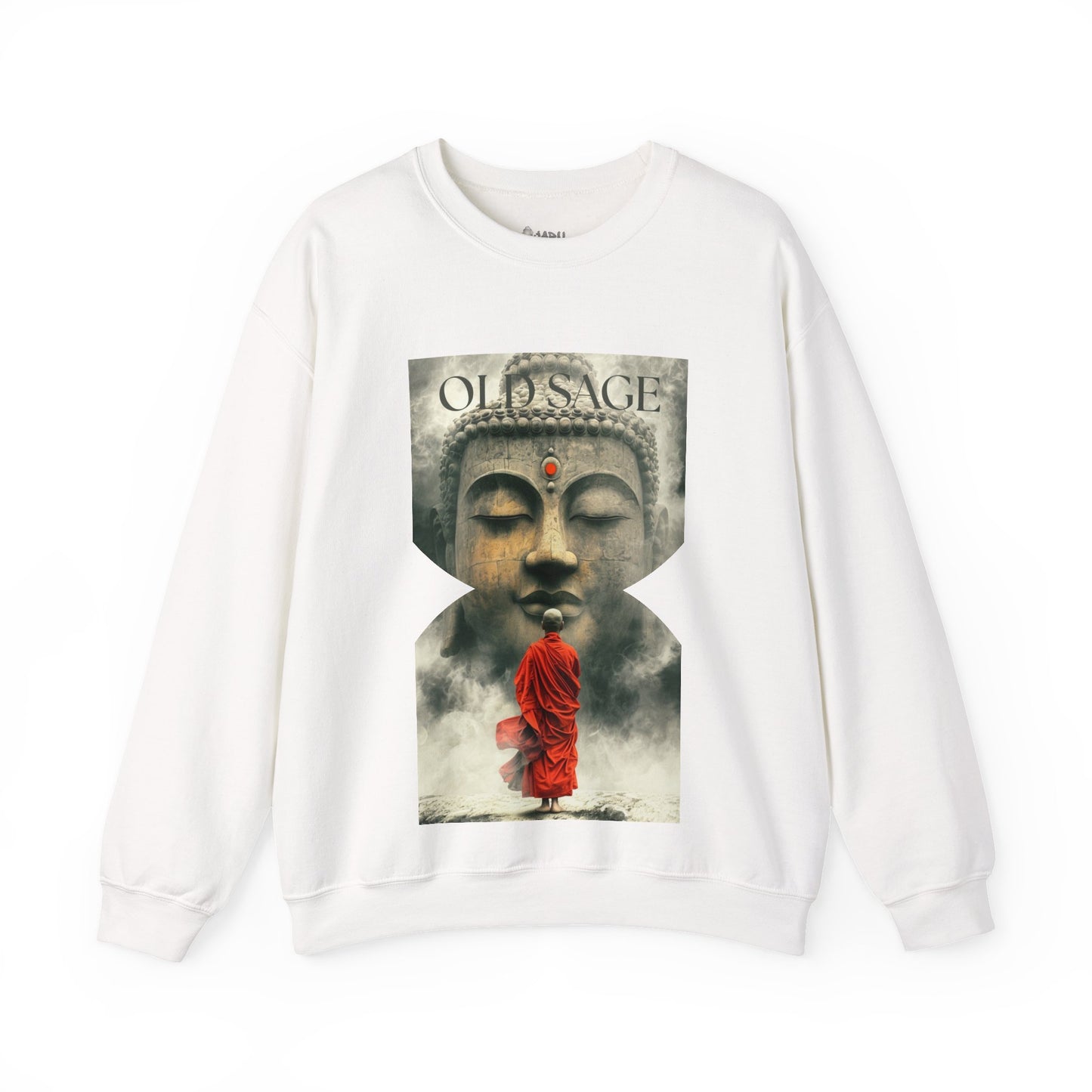 ✅ AU/NZ Spiritual Buddha Crewneck Sweatshirt - Unisex Heavy Blend™ SAGE