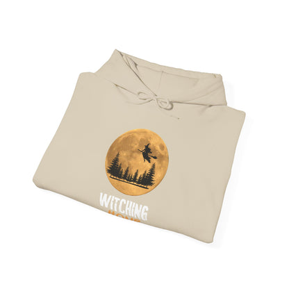 ✅ AU/NZ Witching Hour & Howl Graphic Hoodie - Perfect for Halloween and Cozy Nights HOWL