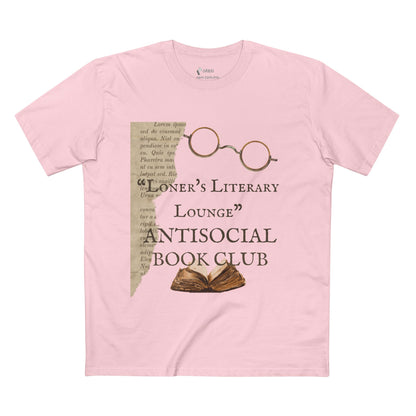 ✅ AU/NZ- As Colour 5001Adult Staple Tee, Literary Antisocial Club