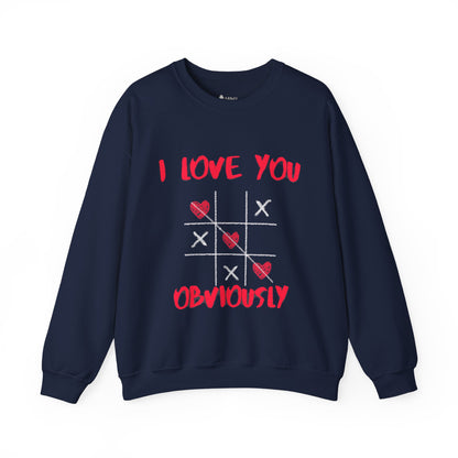 ✅ AU/NZ Cute Love Sweatshirt - I Love You Obviously & Hearts Win