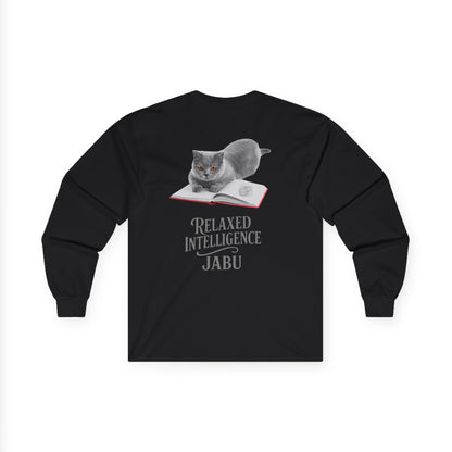 ✅ AU/NZ- Cat-Intelligence, Cozy Cat Lover Long Sleeve Tee - Relaxed Intelligence, Funny Cat T-Shirt, Gift for Cat Owners, Pet Lovers Apparel, Unique Cat Gift