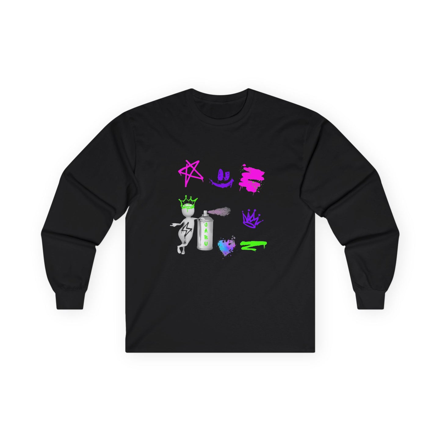 ✅ AU/NZ SWAG! Vibrant Graphic Long Sleeve Tee - Cool Streetwear, Casual Wear, Gift for Teens, Summer Festival, Trendy Unisex Shirt, Unique Style