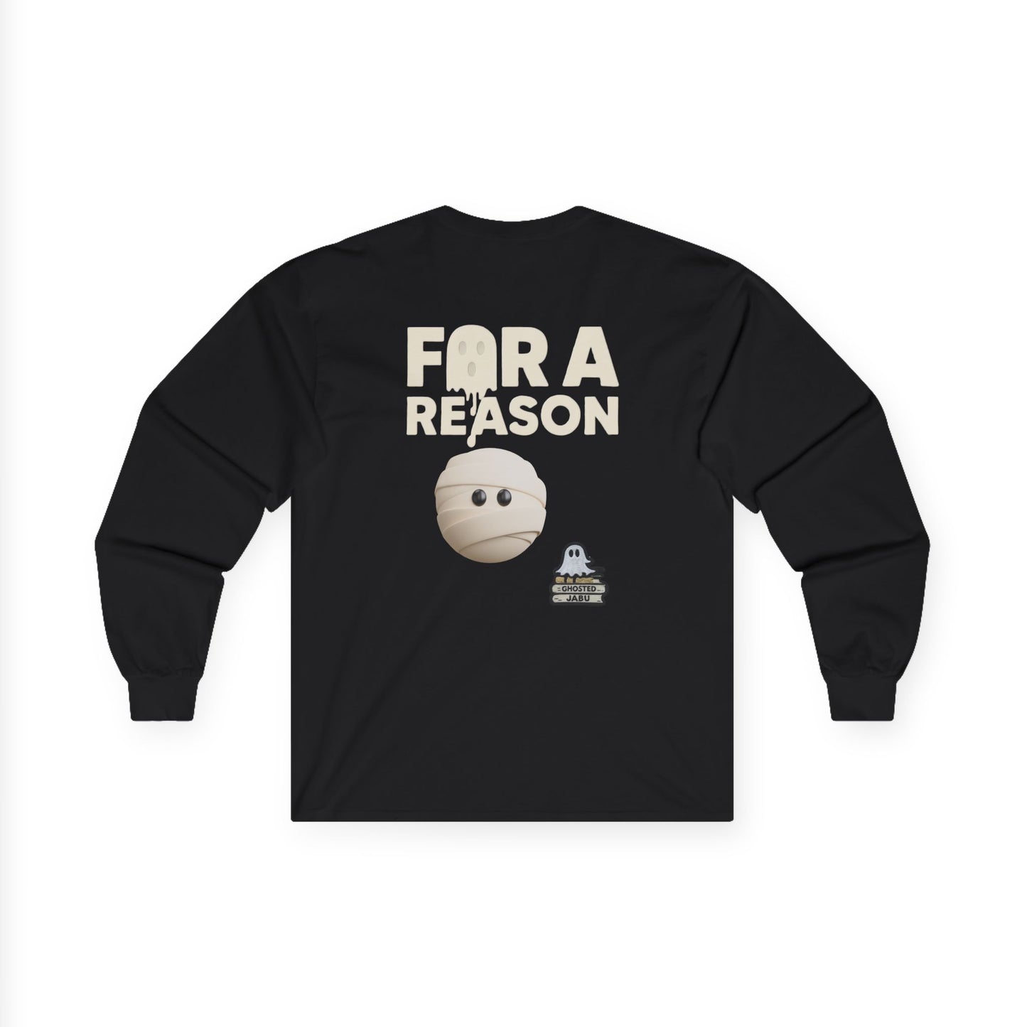 ✅AU/NZ Ghosted Long Sleeve Tee - Unisex Halloween Shirt, Fun Ghost Apparel, Spooky Costume Top, Fall Celebration Wear, Unique Gift Idea