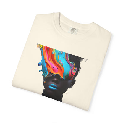 ✅ AU/NZ/Comfort Colours 1717, Fluid Vision Unisex Garment-Dyed T-Shirt - Vibrant Art Tee for Creative Souls-Fluid Vision, Fluid Model