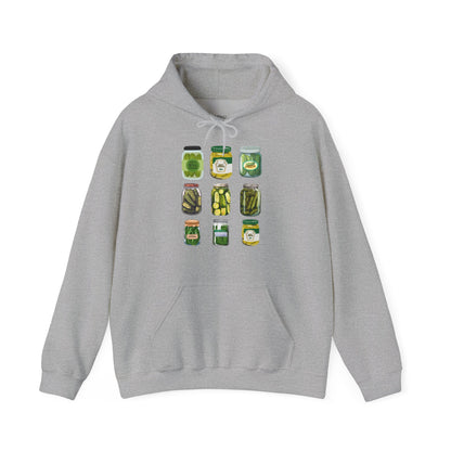 ✅ AU/NZ Farmer's Market Hoodie – Unisex Heavy Blend™ Sweatshirt with Pickle Design