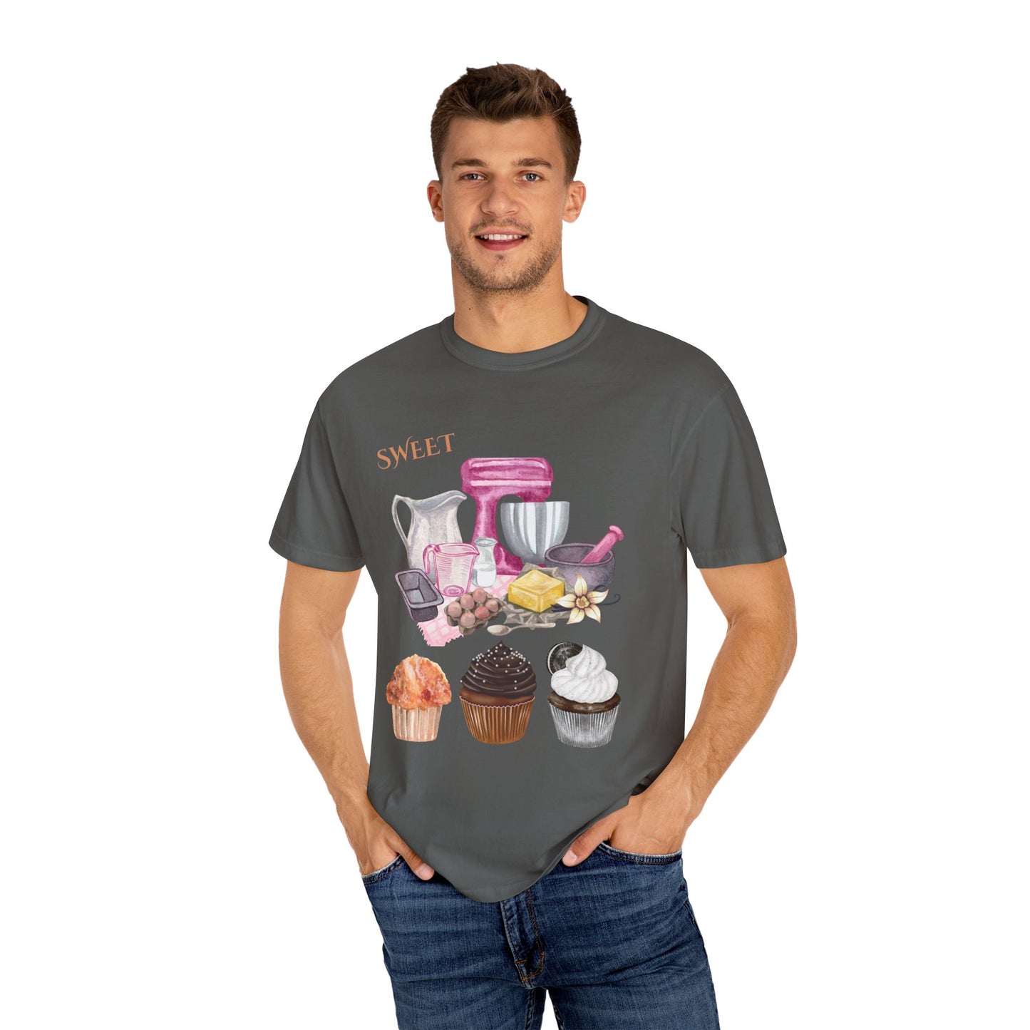 ✅ AU/NZ Sweet Treats Garment-Dyed T-Shirt for Bakers