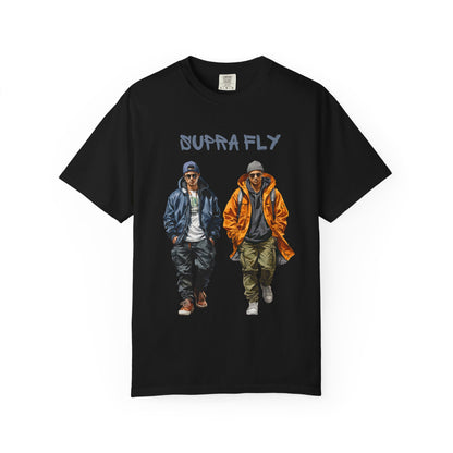 ✅  AU/NZ  Comfort Colours 1717, Unisex Garment-Dyed T-Shirt - Urban Street Style with JABU Graphic Supra Fly