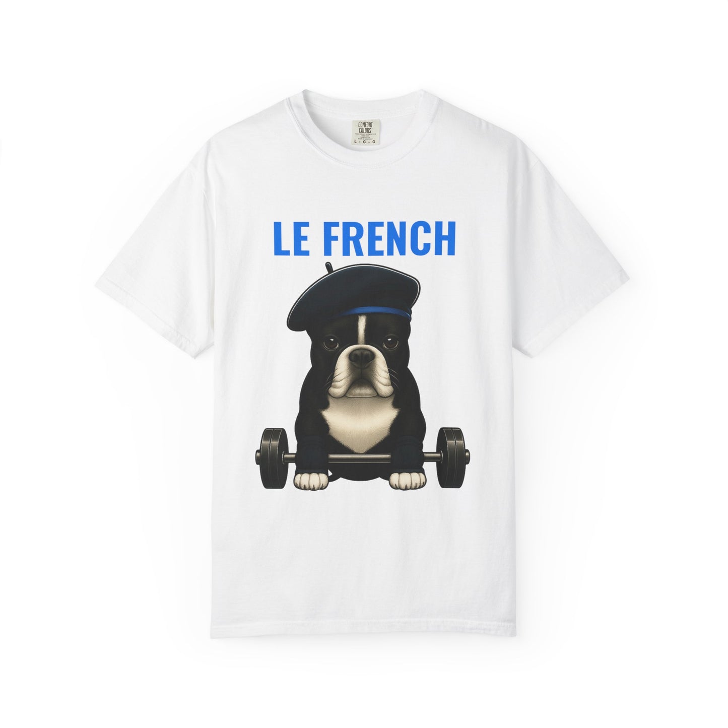 JABU GRIND – LE FRENCH: A Fun, Dog-Loving Gym Tee for NZ & AU Humans JABU© • JustAboutBeingU®