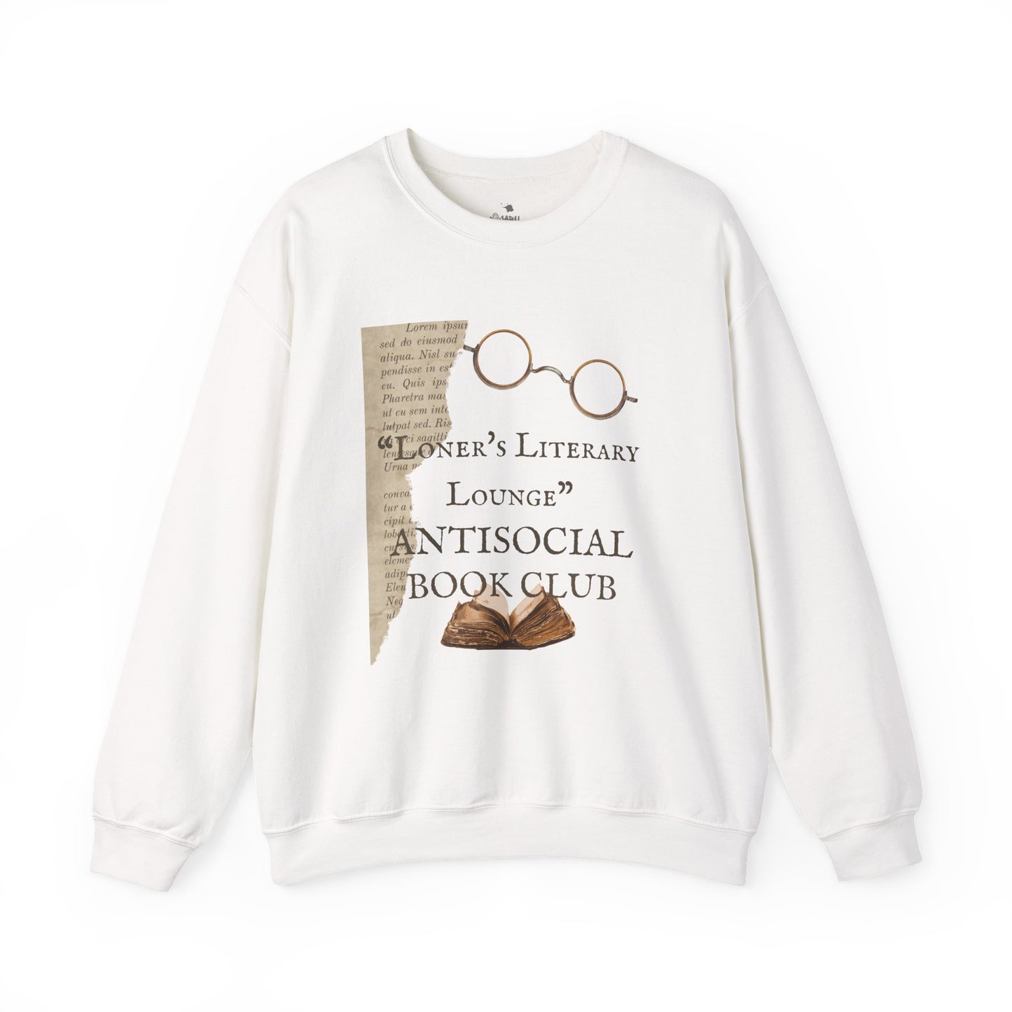 ✅ AU/NZ Literary Lounge Sweatshirt - Antisocial Book Club Style, Book Lovers!