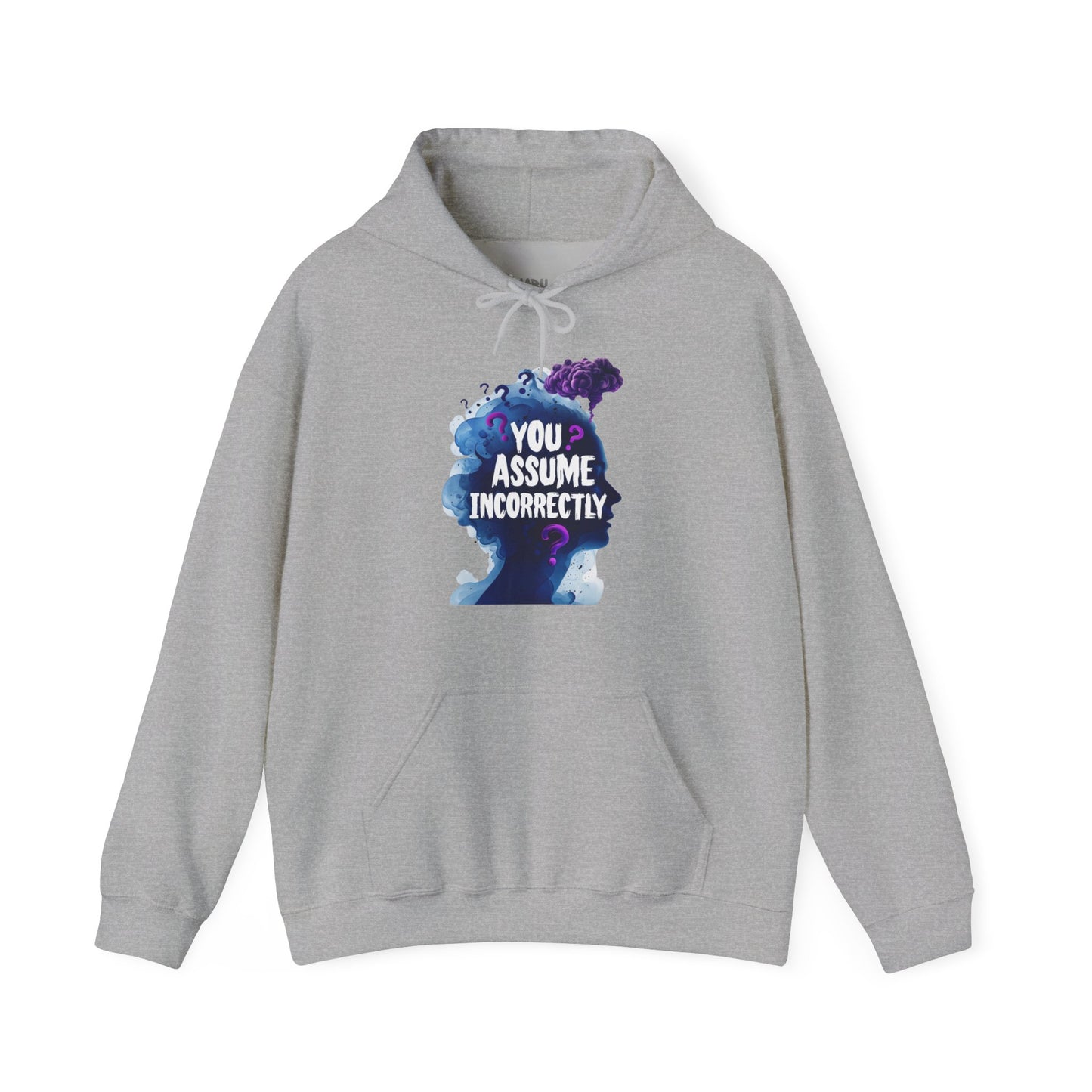 ✅ AU/NZ  Assume Incorrectly Unisex Hoodie - Thought-Provoking Graphic Sweatshirt- You Assume!