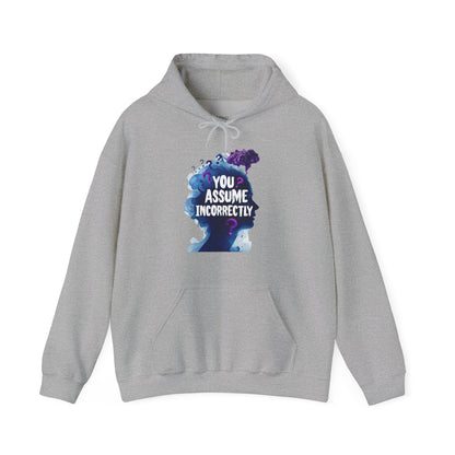 ✅ AU/NZ  Assume Incorrectly Unisex Hoodie - Thought-Provoking Graphic Sweatshirt- You Assume!