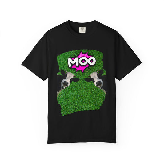 ✅ Playful Cow Graphic Unisex T-Shirt - "MOO" Casual Tee