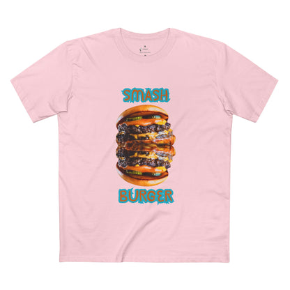 ✅ AU/NZ/COMFORT COLOURS 5001/SMASH BURGER Tee - Fun Foodie T-Shirt for Burger Lovers, Casual Wear, Gift for Foodies, Summer Style, Graphic Tee