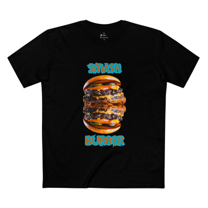 ✅ AU/NZ/COMFORT COLOURS 5001/SMASH BURGER Tee - Fun Foodie T-Shirt for Burger Lovers, Casual Wear, Gift for Foodies, Summer Style, Graphic Tee