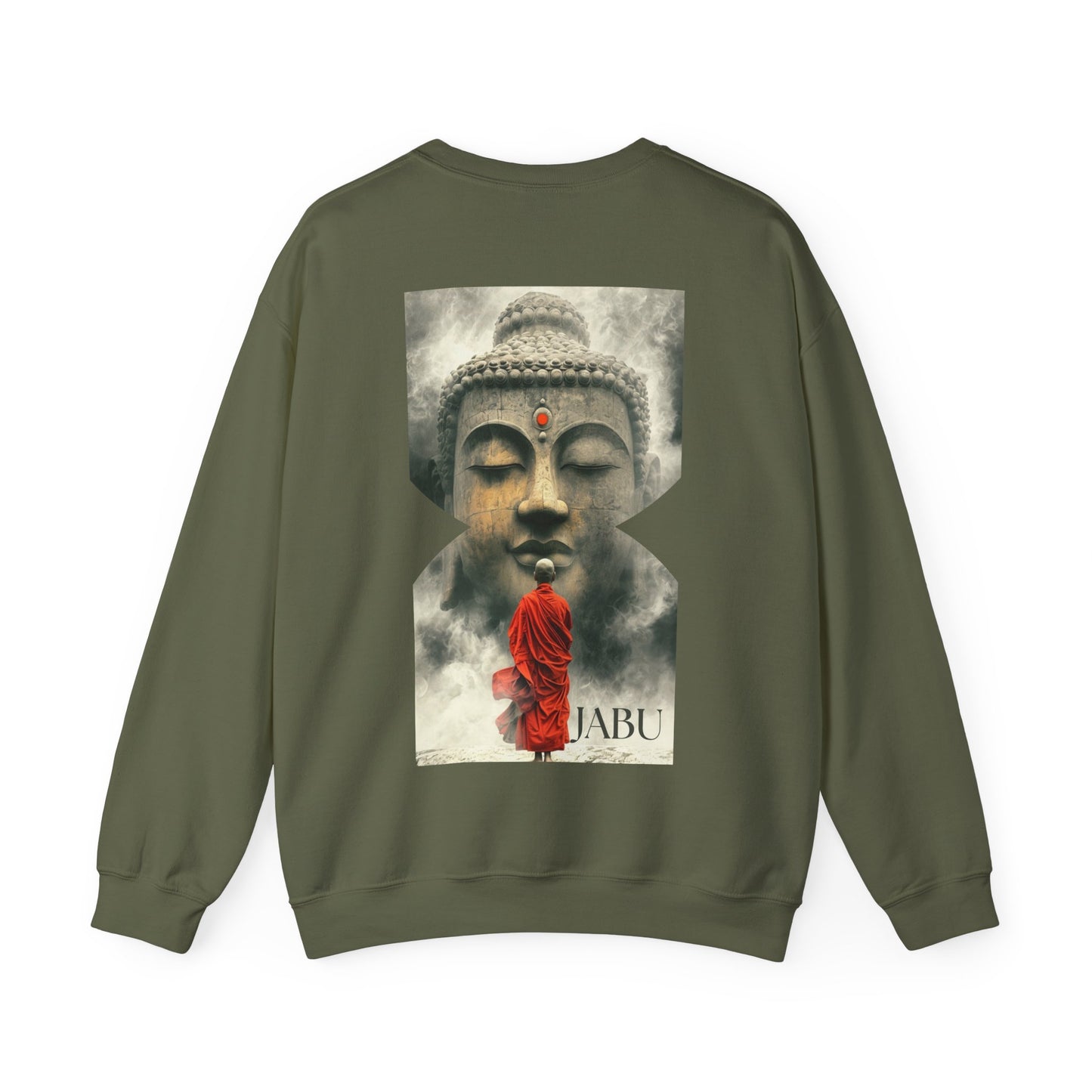 ✅ AU/NZ Spiritual Buddha Crewneck Sweatshirt - Unisex Heavy Blend™ SAGE
