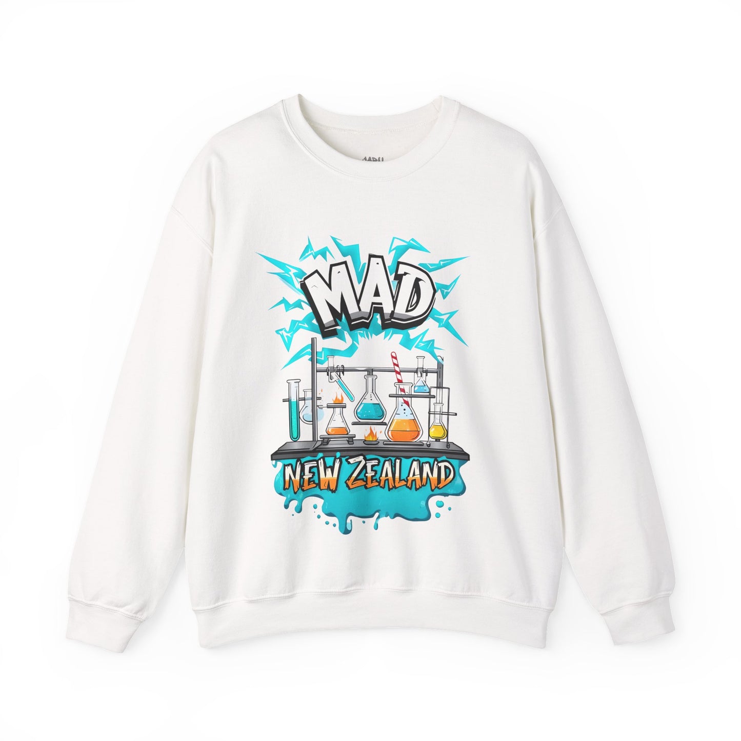 ✅ AU/NZ Unisex Heavy Blend™ Crewneck Sweatshirt MAD New Zealand/Toxic