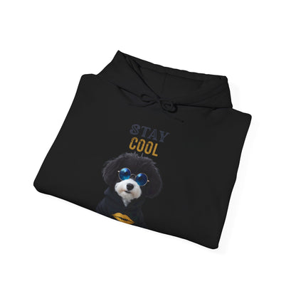 ✅ AU/NZ Stay Cool Dog Hoodie, Unisex Heavy Blend Sweatshirt, Pet Lover Gift, Cool Canine Apparel, Cozy Dog Hoodie, Dog Lover Sweatshirt, Jabu’s Brand Ambassador!