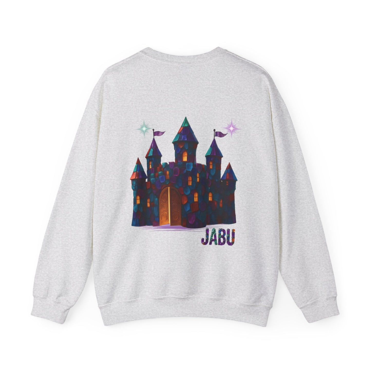 ✅ AU/NZ Magical Crystal Castle Crewneck Sweatshirt, Cozy Unisex Sweater, Crystal Themed Gift, Fun Layering Piece, Perfect for Fall & Winter