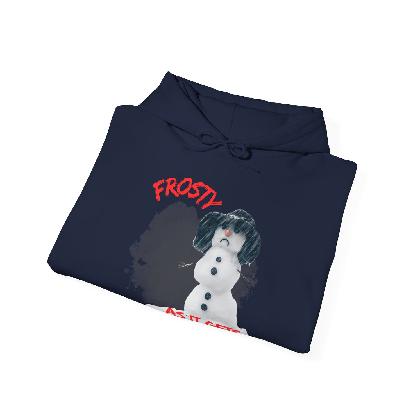 ✅ AU/NZ Frosty Fun Unisex Hooded Sweatshirt - Perfect for Winter Celebrations-Frosty with ATTITUDE!