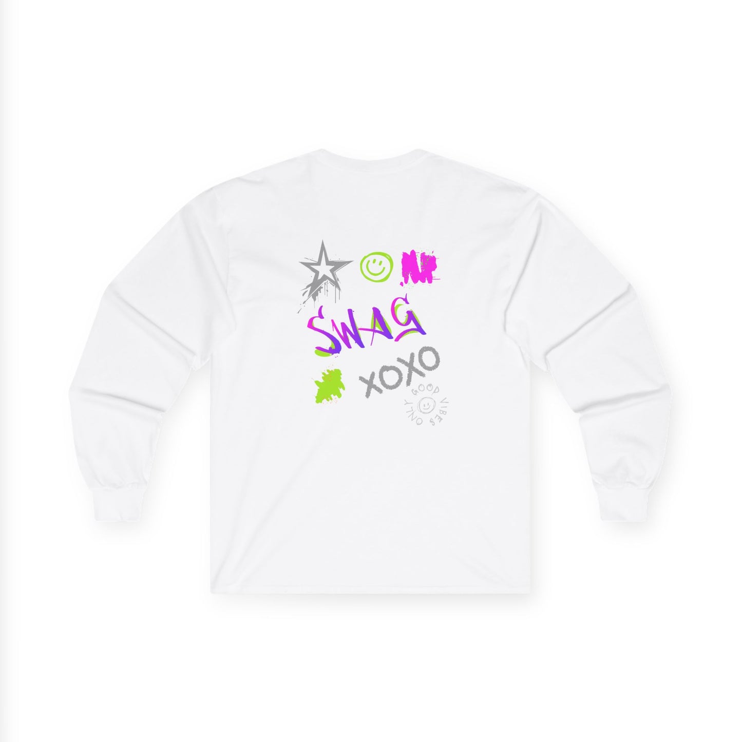 ✅ AU/NZ SWAG! Vibrant Graphic Long Sleeve Tee - Cool Streetwear, Casual Wear, Gift for Teens, Summer Festival, Trendy Unisex Shirt, Unique Style