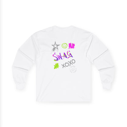 ✅ AU/NZ SWAG! Vibrant Graphic Long Sleeve Tee - Cool Streetwear, Casual Wear, Gift for Teens, Summer Festival, Trendy Unisex Shirt, Unique Style