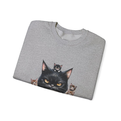 ✅  AU/NZ Funny Cat Crewneck Sweatshirt - Holidays at Home Design