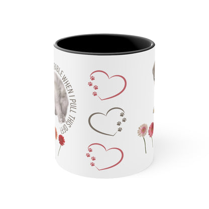 ✅ AU/NZ Cute Cat Mug, Adorable Floral Design, Coffee Mug for Cat Lovers, Gift for Birthdays or Special Occasions, Fun Mug, Pet Owner's Gift