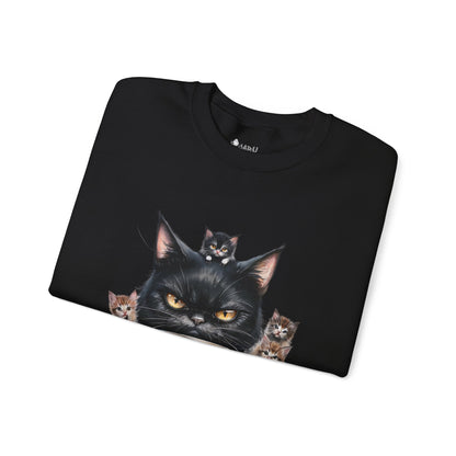 ✅ AU/NZ Cat Lover's Cozy Crewneck Sweatshirt - 'Holidays at Home' Design CATS