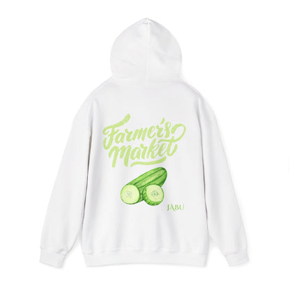✅ AU/NZ Farmer's Market Hoodie – Unisex Heavy Blend™ Sweatshirt with Pickle Design