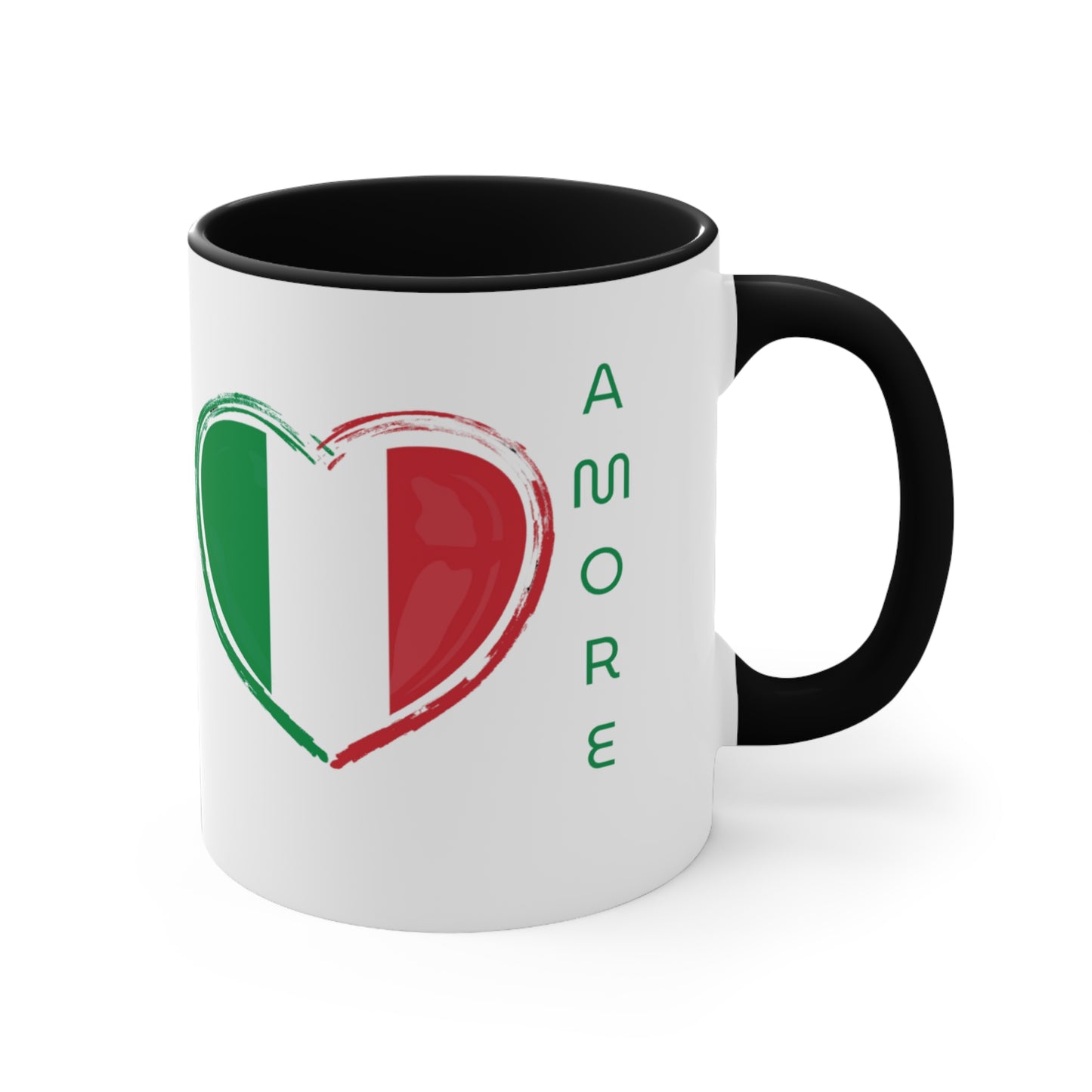 ✅ AU/NZ Italian Amore Accent Mug - Vibrant Coffee Cup for Lovers, Kitchen Decor, Gift for Italian Festival, Home & Office Use