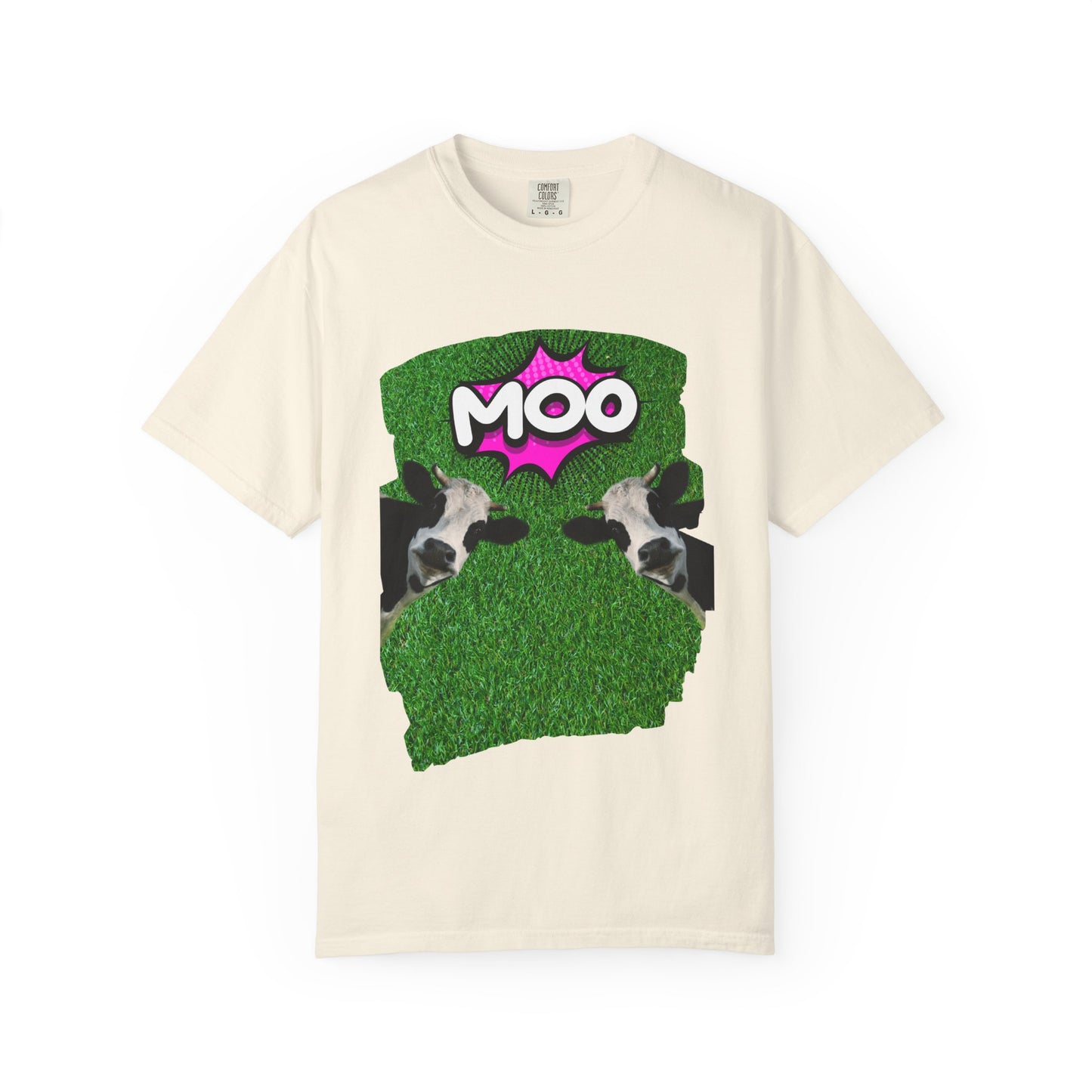 ✅ Playful Cow Graphic Unisex T-Shirt - "MOO" Casual Tee