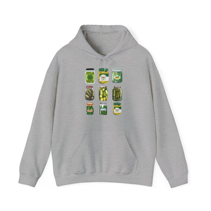 ✅ AU/NZ Farmer's Market Hoodie – Unisex Heavy Blend™ Sweatshirt with Pickle Design