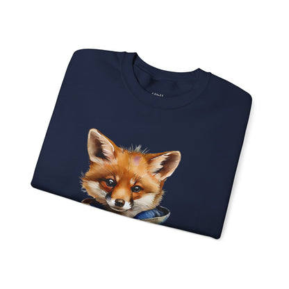 ✅ AU/NZ Clever Fox Unisex Crewneck Sweatshirt - Comfortable and Stylish
