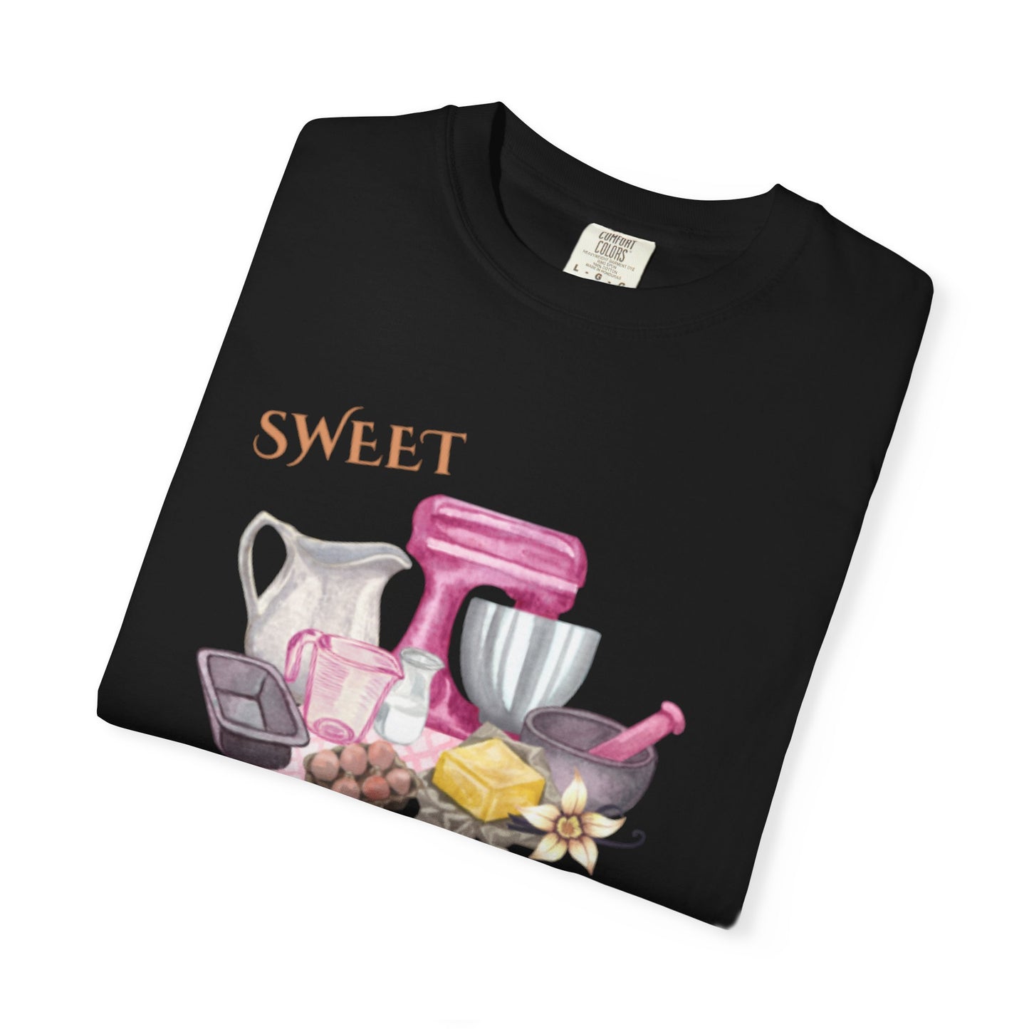 ✅ AU/NZ, Comfort Colours 1717, Sweet Treats Unisex Garment-Dyed T-shirt - Perfect for Bakers & Dessert Lovers-SWEET!