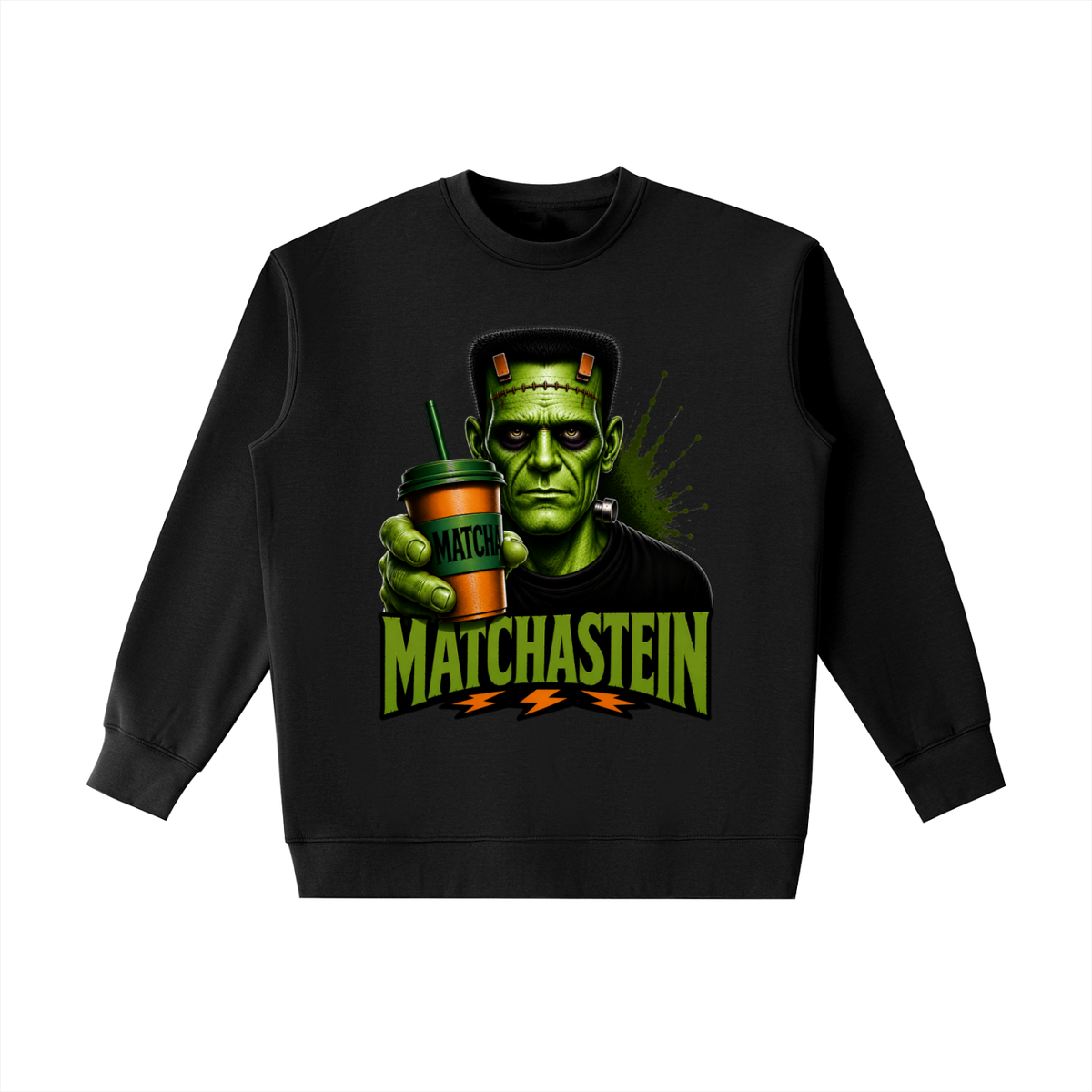 Matchastein Monster Graphic Heavyweight Crewneck Sweatshirt