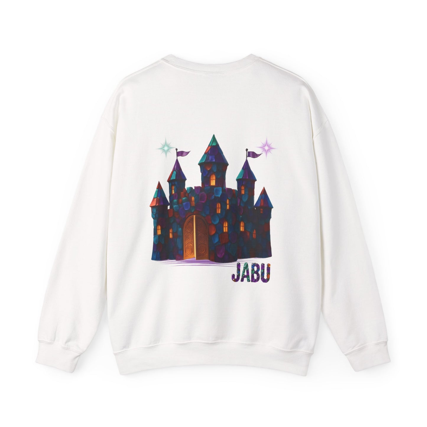 ✅ AU/NZ Magical Crystal Castle Crewneck Sweatshirt, Cozy Unisex Sweater, Crystal Themed Gift, Fun Layering Piece, Perfect for Fall & Winter
