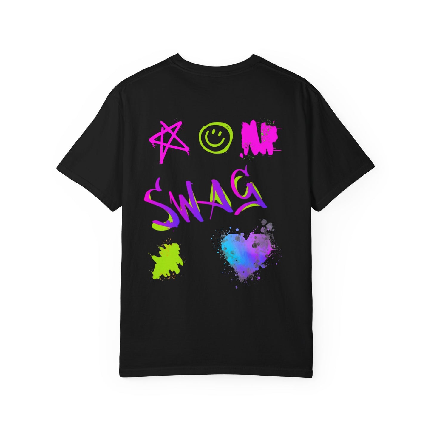 ✅ AU/NZ Colorful Graffiti Unisex T-Shirt - Trendy Streetwear with ‘SWAG’ Design