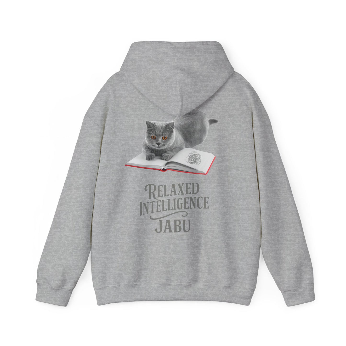✅ AU/NZ CATS RELAXED INTELLIGENCE ,Hoodie, Cozy Gift for Cat Lovers, Work from Home Apparel, Casual Wear, Relaxation, British Blue !!