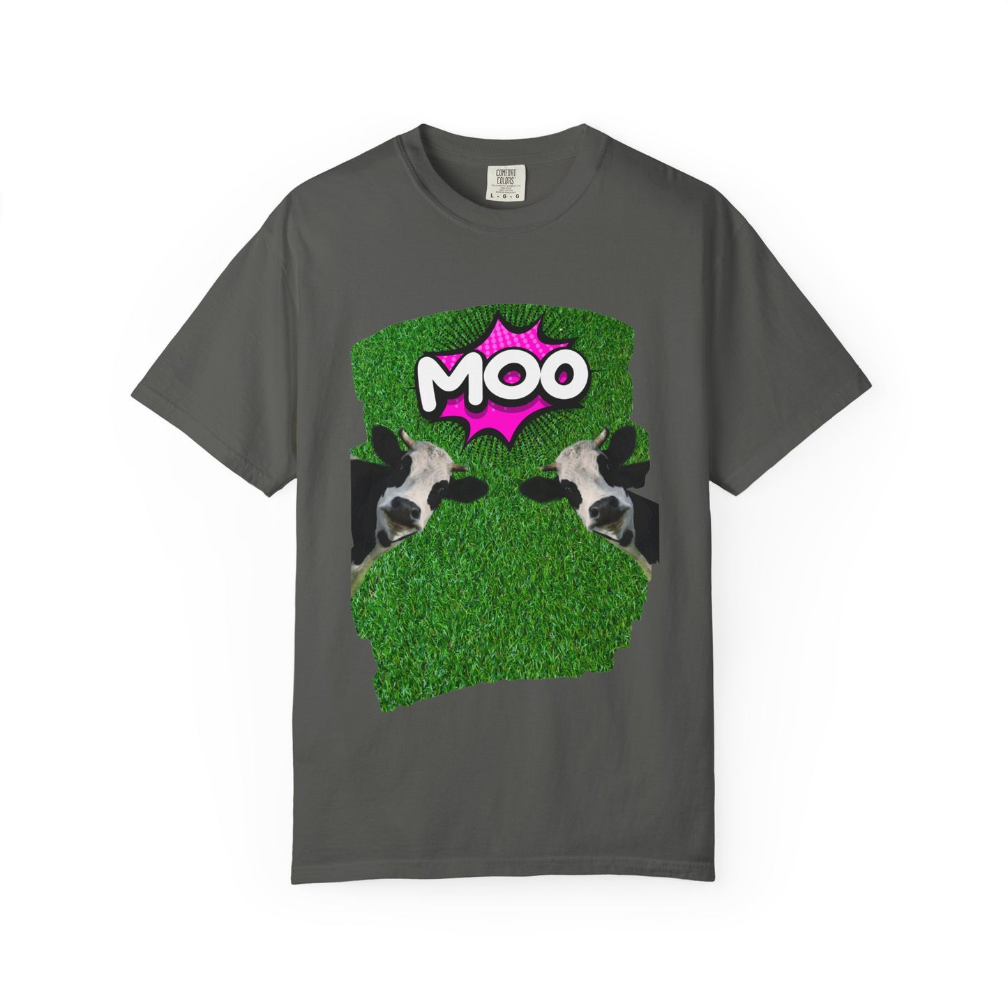 ✅ Playful Cow Graphic Unisex T-Shirt - "MOO" Casual Tee