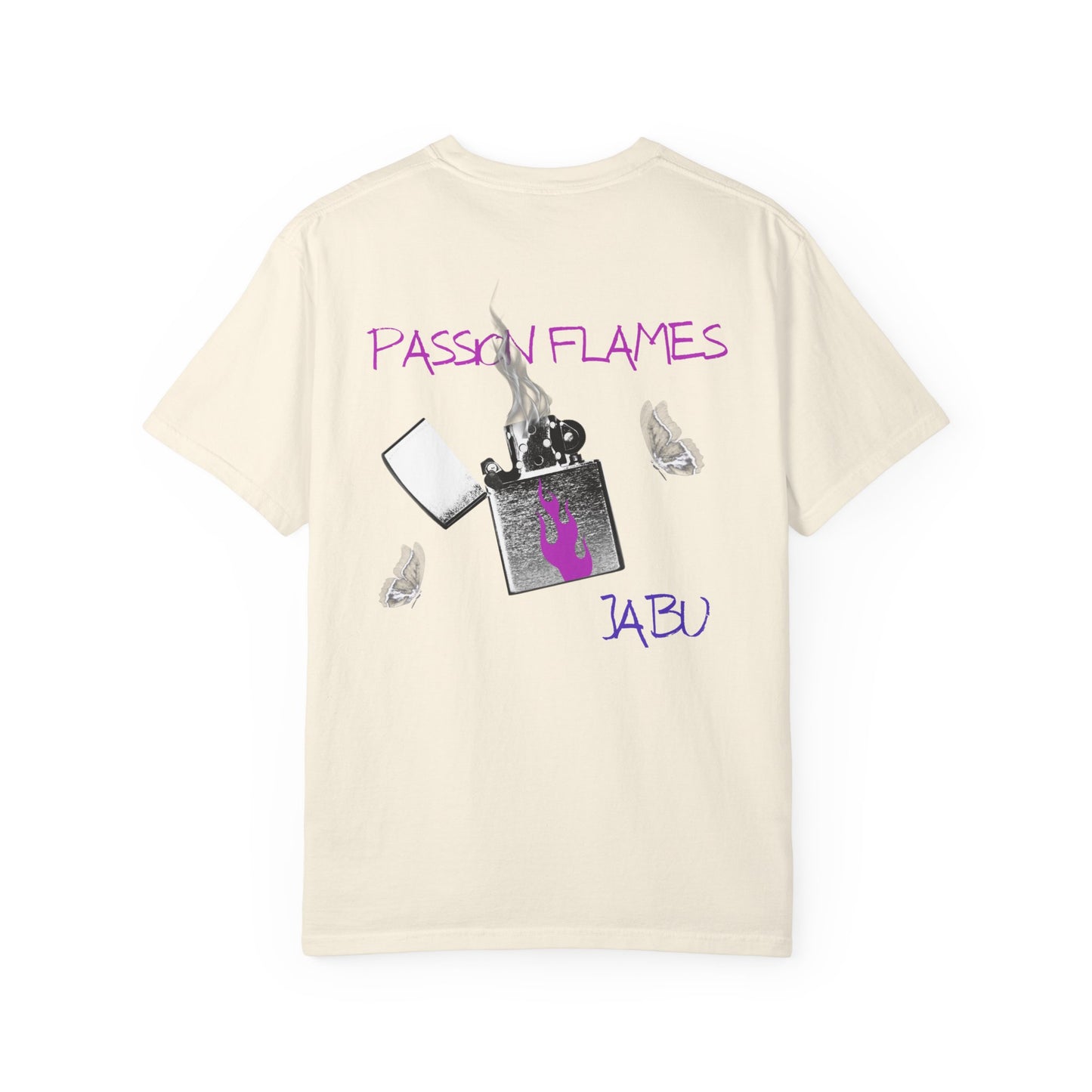 ✅ AU/NZ/Comfort Colours 1717, Passion Flames Unisex Garment-Dyed T-Shirt - Trendy Smoke Graphic Tee-PASSION FLAMES!