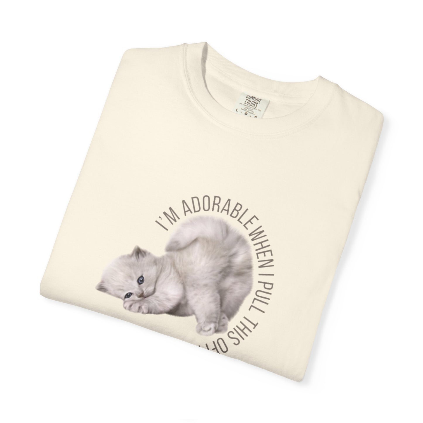 ✅ AU/NZ/Comfort Colours 1717,Cute Cat Floral Unisex T-Shirt - Adorable Gift for Cat Lovers, Summer Casual Tee, Pet Lover Gift, Birthday or Everyday Wear, Just Adorable!