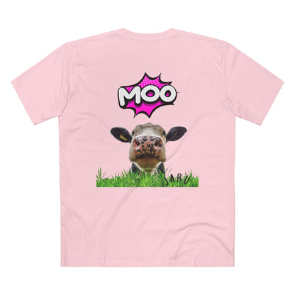 ✅ AU/NZ Funny Cow Graphic Tee, Comfortable Tee for Animal Lovers, Casual Wear, Gift for Farming Enthusiasts, Moo-Themed Apparel