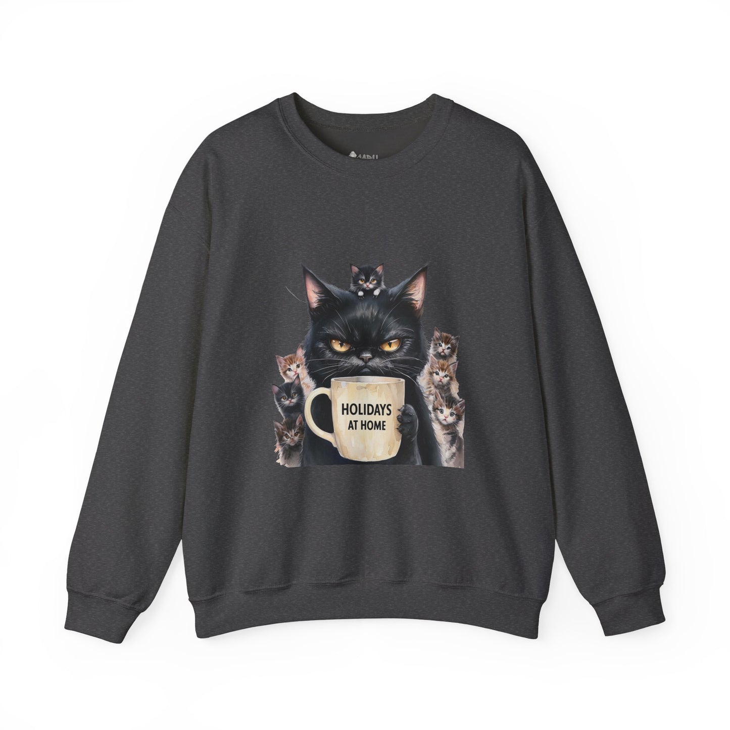 ✅  AU/NZ Funny Cat Crewneck Sweatshirt - Holidays at Home Design