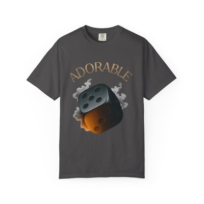 Adorable or Deplorable Dice Tee
Life’s a roll of the dice — some days you’re sweet, some days you’re savage. This design owns both sides. Smooth feel, bold print, and a playful edge that turns heads anywhere you go.

JABU© • JustAboutBeingU®