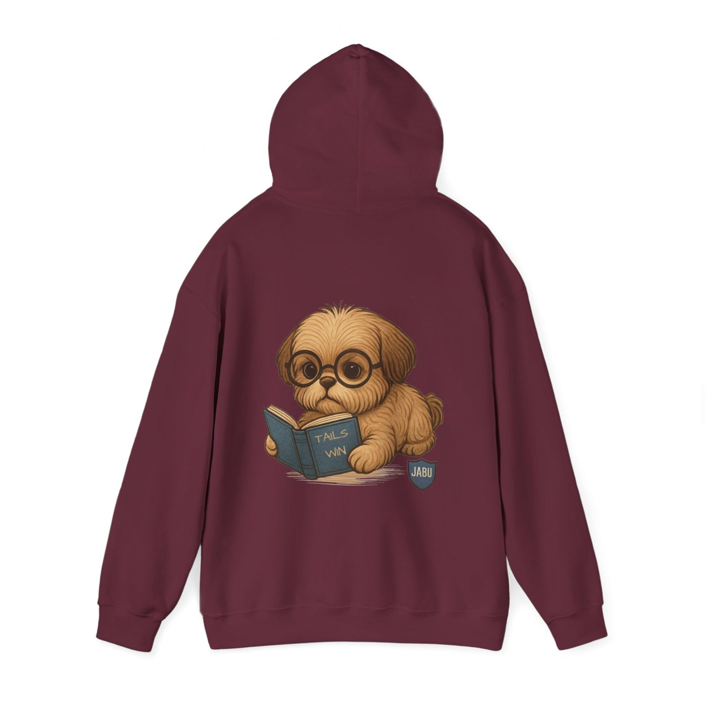 ✅ AU/NZ Cute Reading Puppy Hoodie, Cozy Pet Lover Sweatshirt, Gift for Dog Owners, Studying at Home Wear, Adorable Animal Sweatshirt