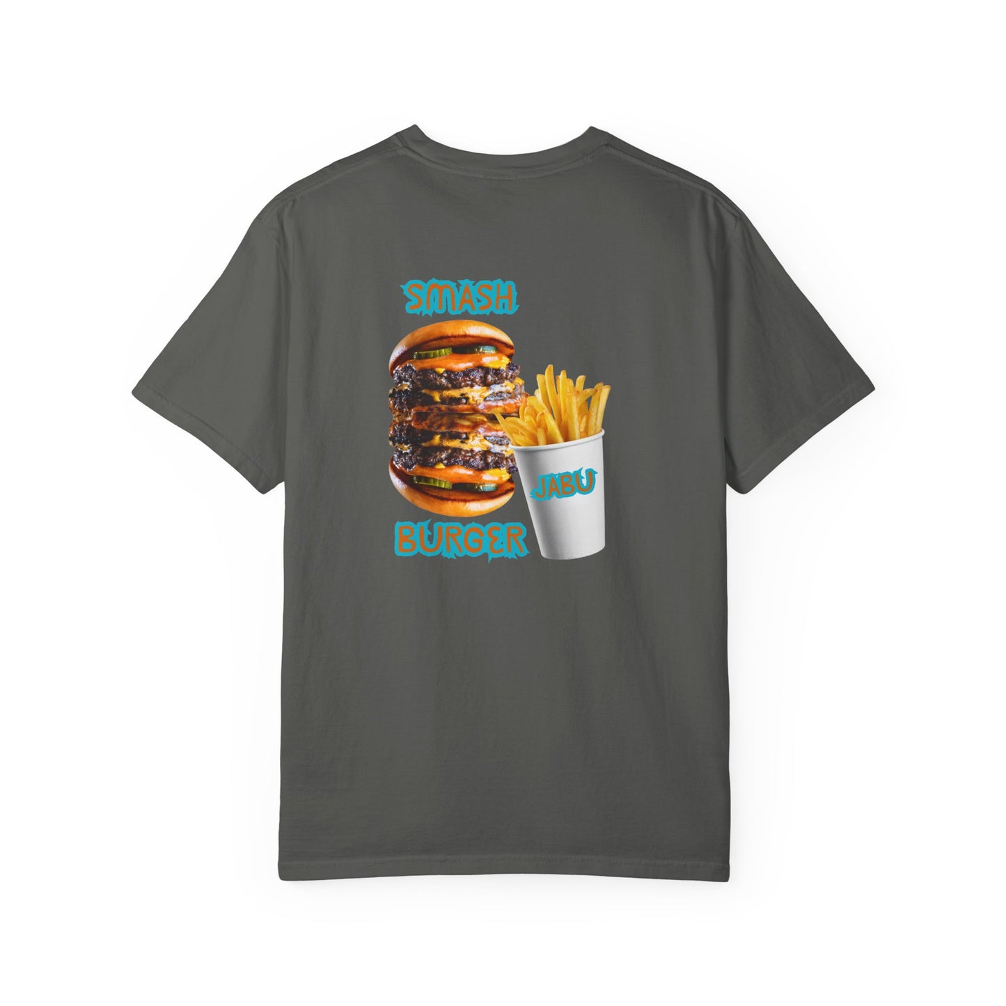 ✅ AU/NZ/Comfort Colours 1717, Smash Burger Unisex Garment-Dyed T-Shirt - Fun Foodie Graphic Tee- SMASHBURGER!