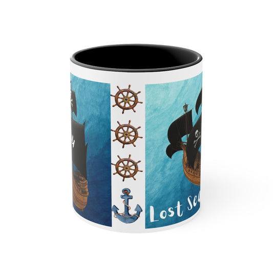✅  AU/NZ Colorful Accent Mugs, 11oz LOST SEA